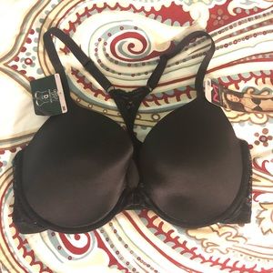 Black racerback bra 36D